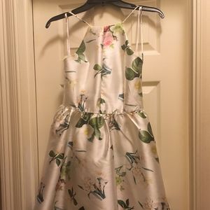 High Neck Floral Dress